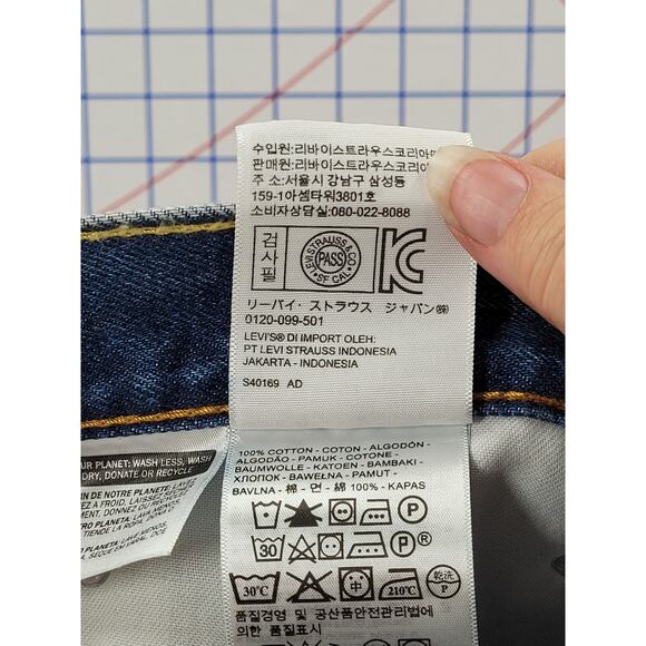 Levi’s 505 Vintage Blue Denim Straight Leg Jeans Classic Style Piece - Picture 16 of 16